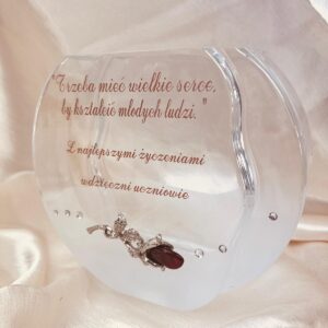 Grawerowany wazon dla Nauczyciela