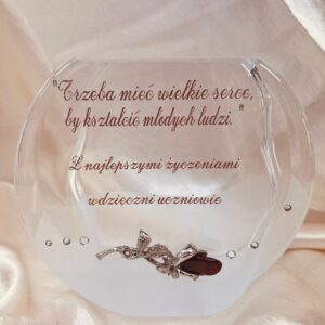 Grawerowany wazon dla Nauczyciela